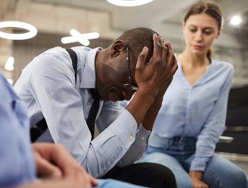 Therapy office setting for mental health counseling