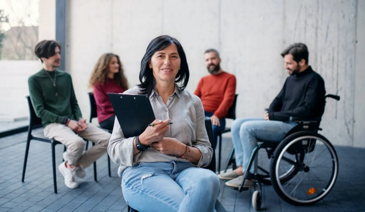 Inclusive group therapy setting